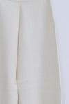 SWAYING/KNIT Seamless wool dark crease trousers SW22AW3B14 White